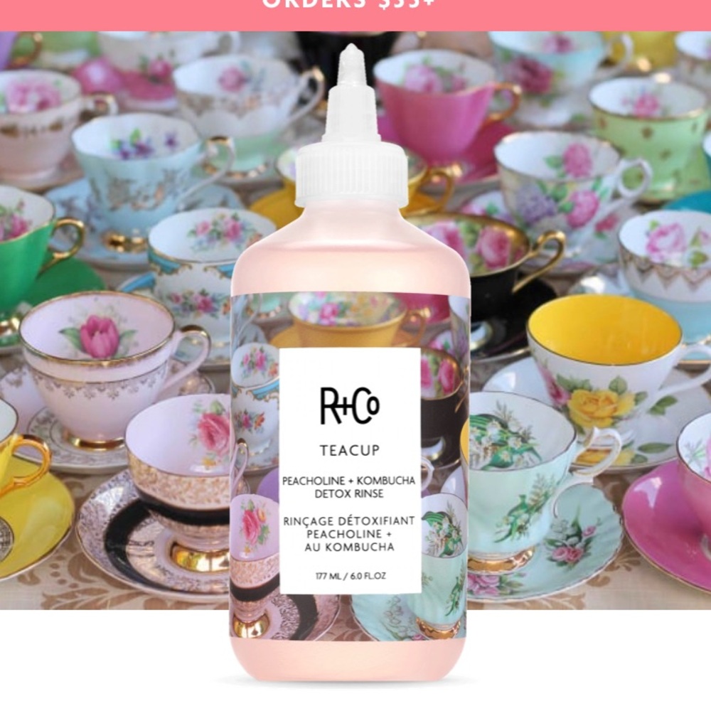 NWT- R+Co Teacup Peacholine & kombucha detox rinse